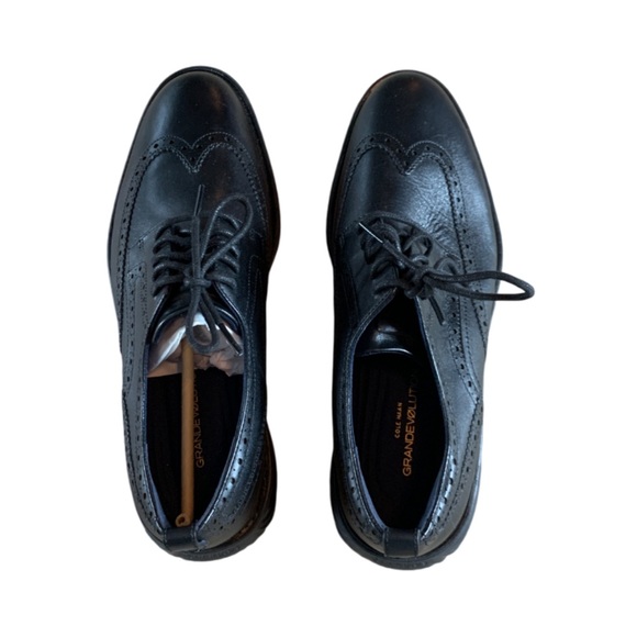 Cole Haan Grand Evolution Men’s Black Leather Oxfords C26306 - NWOB - Picture 2 of 13